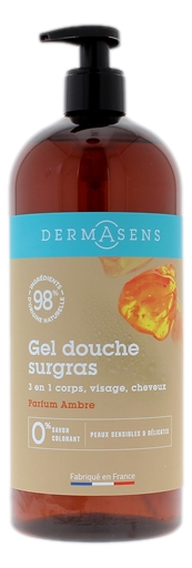DERMASENS GEL DOUCHE SURGRAS 3 EN 1 AMBRE  